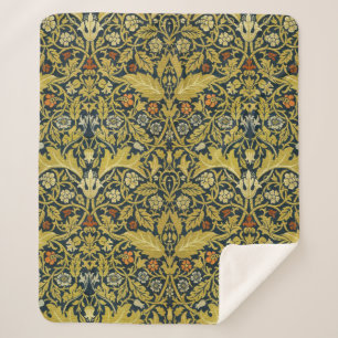 Couverture Sherpa Morris Acanthus Feuille Twining Stem Flowers Tapis