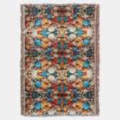 Couverture Sherpa Mosaïque Coquillages (devant Vertical)