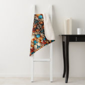 Couverture Sherpa Mosaïque Coquillages (En situation)