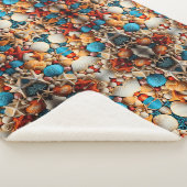 Couverture Sherpa Mosaïque Coquillages (3/4)