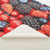 Couverture Sherpa Mosaïque de fond Berry-Fresh (3/4)