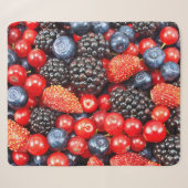 Couverture Sherpa Mosaïque de fond Berry-Fresh (Devant (Horizontal))