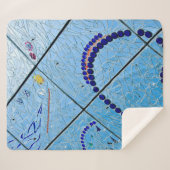 Couverture Sherpa Mosaïque de miroir géométrique Abstraite (Devant (Horizontal))