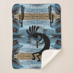Couverture Sherpa Mosaïque du sud-ouest du désert Kokopelli Petit 