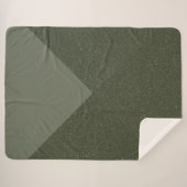 Couverture Sherpa Moss Green Chevron Sherpa Blanket (Devant (Horizontal))