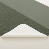 Couverture Sherpa Moss Green Split Sherpa Blanche (3/4)