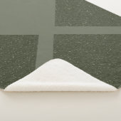 Couverture Sherpa Moss Green Split Sherpa Blanche (3/4)