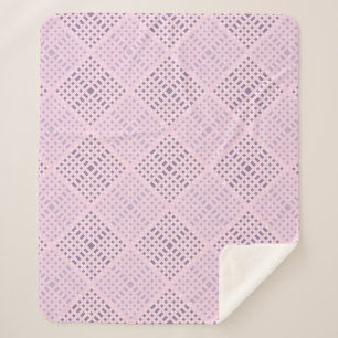 Couverture Sherpa motif À damiers,08 W Lpink BG