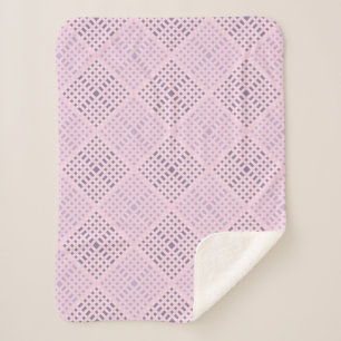 Couverture Sherpa motif À damiers,08 W Lpink BG