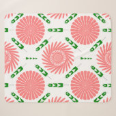 Couverture Sherpa motif à fleurs roses (Devant (Horizontal))