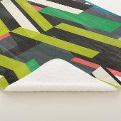 Couverture Sherpa Motif à flux de suspension diagonal (3/4)