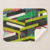 Couverture Sherpa Motif à flux de suspension diagonal (Devant (Horizontal))