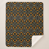 Couverture Sherpa Motif à noeuds celtique en métal moderne (Devant)