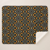 Couverture Sherpa Motif à noeuds celtique en métal moderne (Devant (Horizontal))