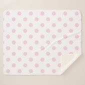 Couverture Sherpa Motif à pois (Devant (Horizontal))