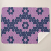 Couverture Sherpa Motif à six coins (Devant (Horizontal))