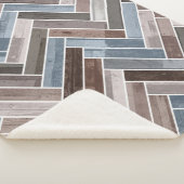 Couverture Sherpa Motif à squelette en gris Brown bleu (3/4)