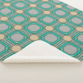 Couverture Sherpa motif abstrait (3/4)
