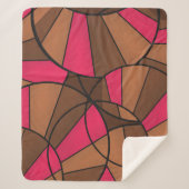 Couverture Sherpa motif Abstrait (Devant)