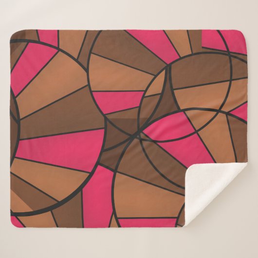 Couverture Sherpa motif Abstrait (Devant (Horizontal))