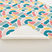 Couverture Sherpa Motif Abstrait coloré (3/4)