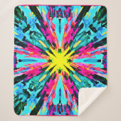 Couverture Sherpa Motif Abstrait coloré (Devant)