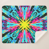 Couverture Sherpa Motif Abstrait coloré (Devant (Horizontal))