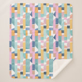 Couverture Sherpa Motif abstrait de forme d'aquarelle (Devant)