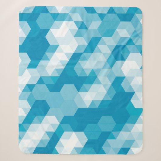 Couverture Sherpa motif Abstrait de formes géométriques arrière-plan (Devant)