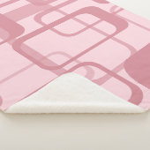 Couverture Sherpa Motif Abstrait des années 70 de Pink Retro 60 (3/4)