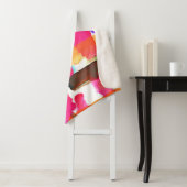 Couverture Sherpa Motif Abstrait dynamique dans l'art (En situation)