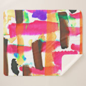 Couverture Sherpa Motif Abstrait dynamique dans l'art (Devant (Horizontal))