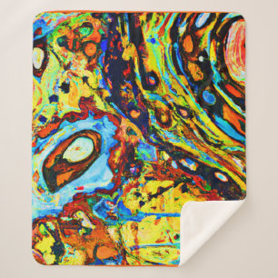 Couverture Sherpa Motif Abstrait exceptionnel