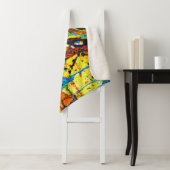 Couverture Sherpa Motif Abstrait exceptionnel (En situation)