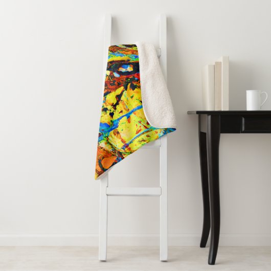 Couverture Sherpa Motif Abstrait exceptionnel (En situation)