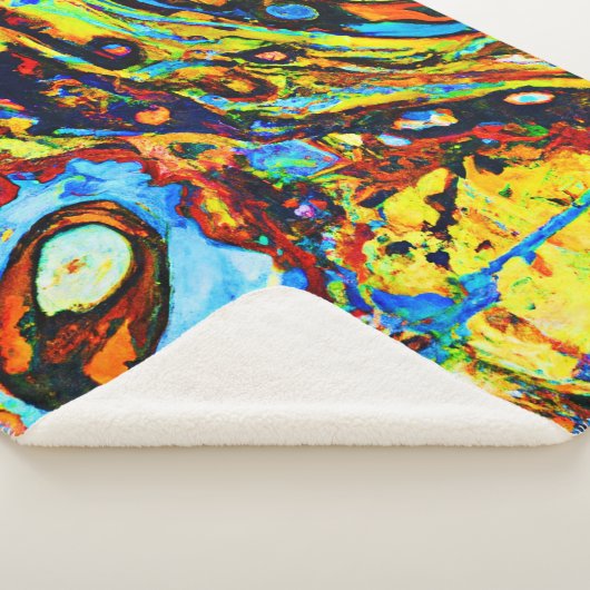 Couverture Sherpa Motif Abstrait exceptionnel (3/4)