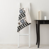 Couverture Sherpa motif Abstrait fleuri sans couture. Style nordique (En situation)