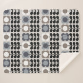 Couverture Sherpa motif Abstrait fleuri sans couture. Style nordique (Devant (Horizontal))