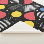 Couverture Sherpa Motif Abstrait géométrique (3/4)