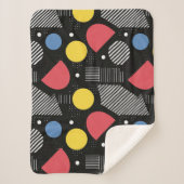 Couverture Sherpa Motif Abstrait géométrique (Devant)