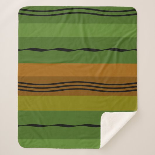 Couverture Sherpa motif abstrait moderne (Devant)