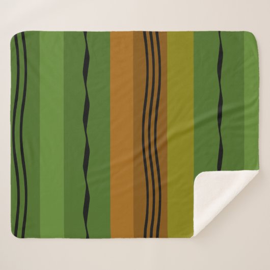 Couverture Sherpa motif abstrait moderne (Devant (Horizontal))