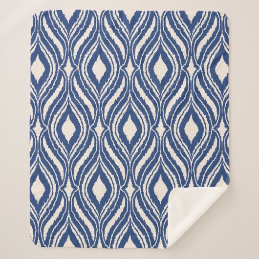Couverture Sherpa motif Abstrait sans couture avec effet Scribble. M (Devant)