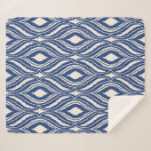 Couverture Sherpa motif Abstrait sans couture avec effet Scribble. M (Devant (Horizontal))