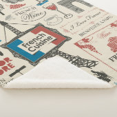Couverture Sherpa motif Abstrait sans faille sur le thème de la Fran (3/4)
