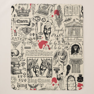 Couverture Sherpa motif Abstrait sans faille sur le thème du théâtre