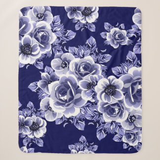 Couverture Sherpa motif Abstrait sans soudure avec plantes, herbes e
