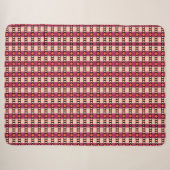 Couverture Sherpa Motif Abstrait Unique (Devant (Horizontal))