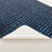 Couverture Sherpa Motif africain (Mali) Indigo | (3/4)