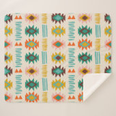 Couverture Sherpa Motif amérindien Navajo (Devant (Horizontal))